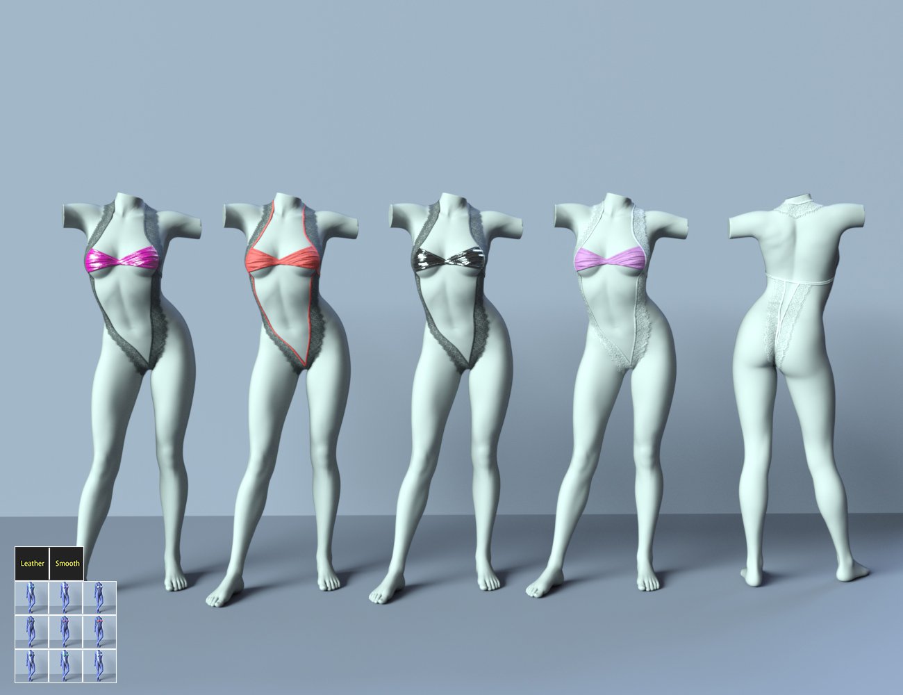 SPR Attractive Underwear Collection II SPR Attractive Underwear Collection II by: Sprite, 3D Models by Daz 3D