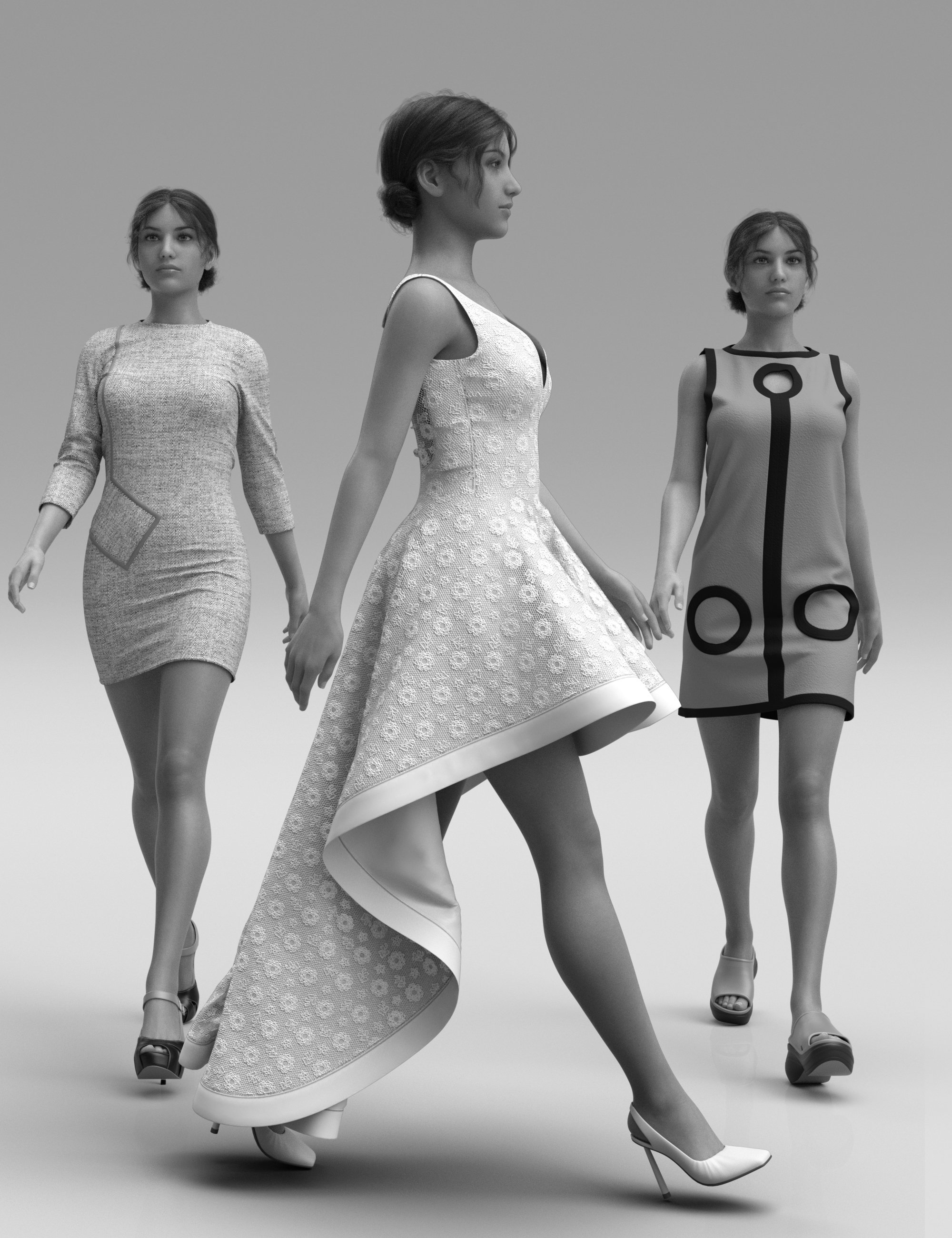 Walk Normal - Animation Kit for Genesis 8 and 8.1 Females by: Havanalibere, 3D Models by Daz 3D