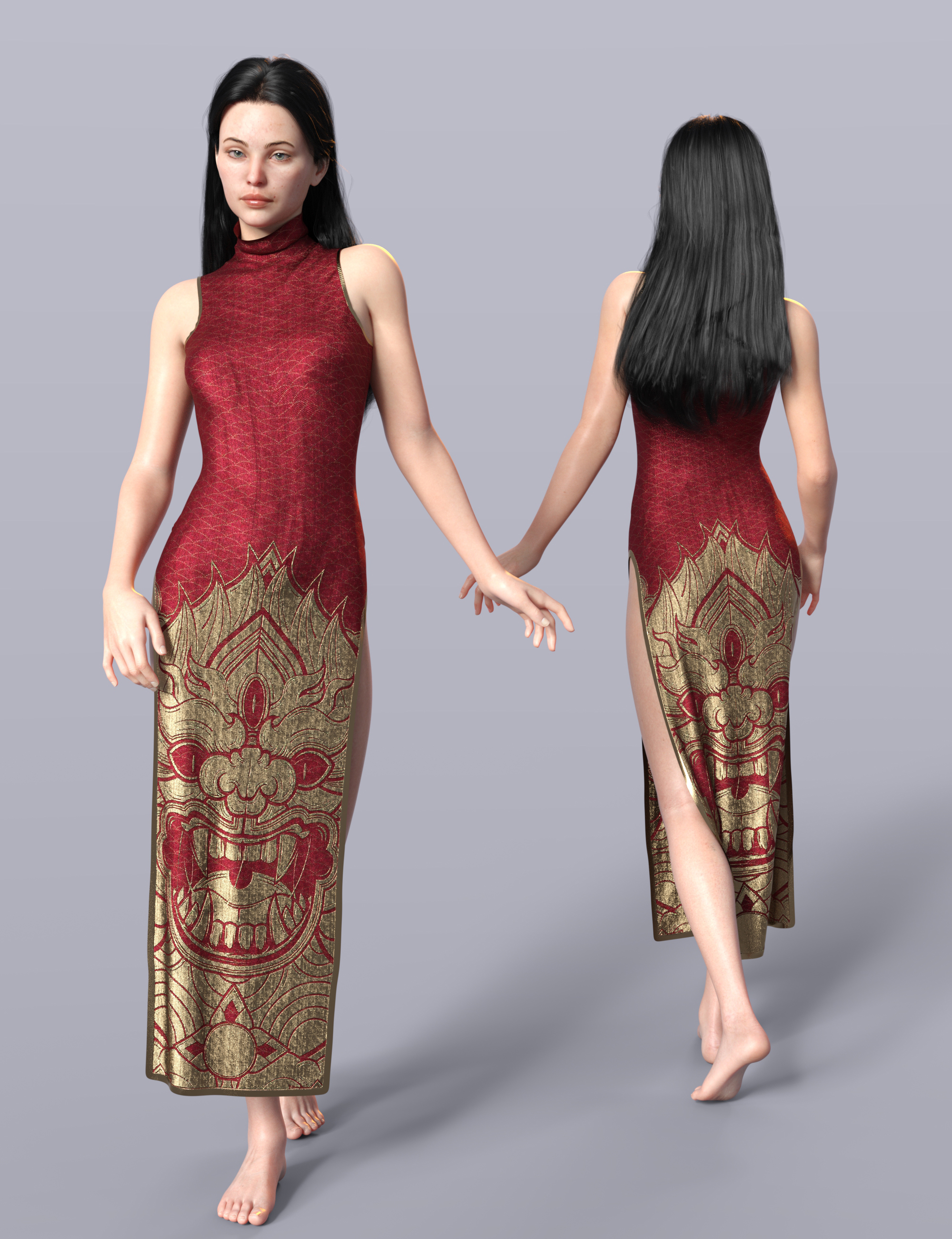 dForce Julcsi Dress for Genesis 8 and 8.1 Female by: Sade, 3D Models by Daz 3D