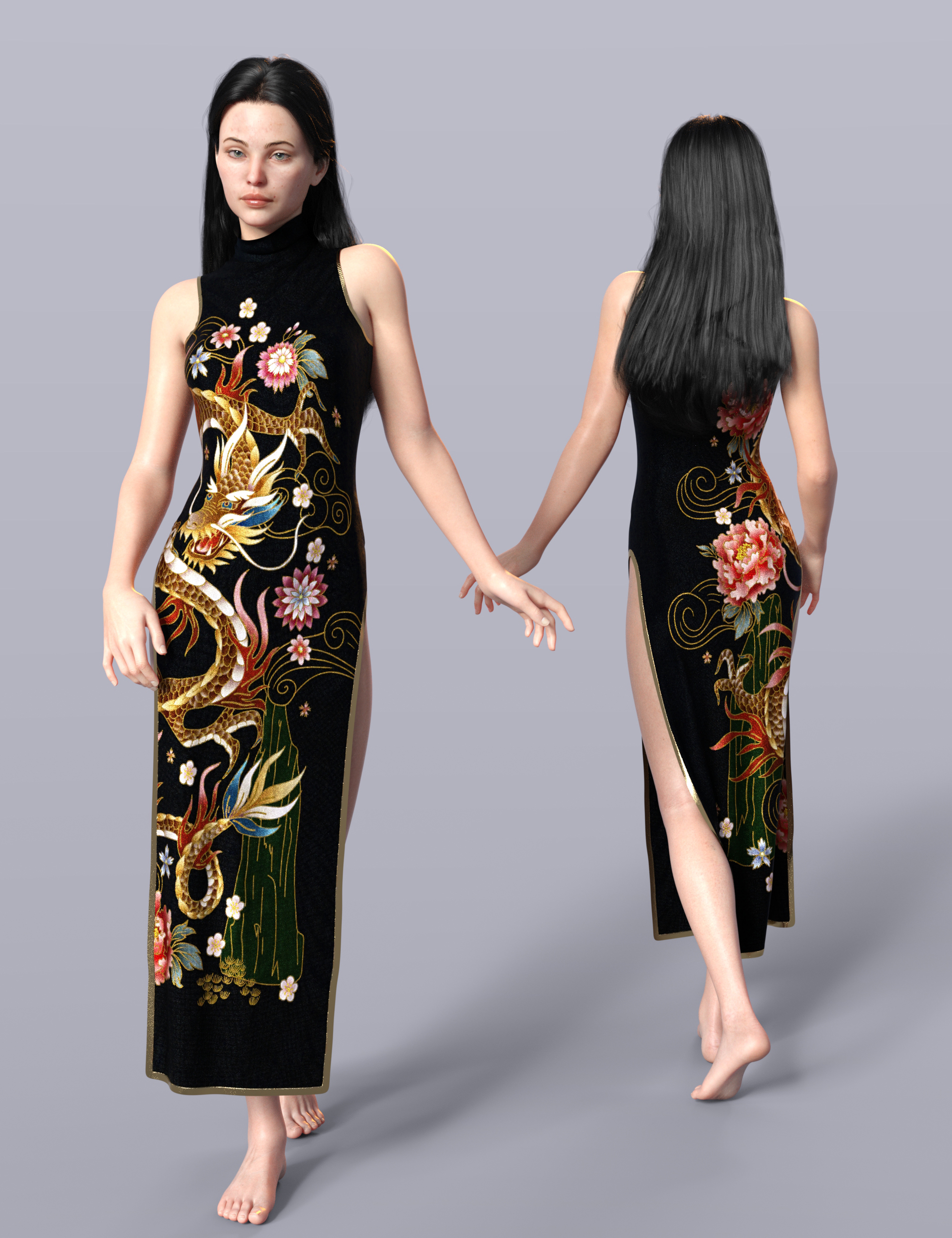 dForce Julcsi Dress for Genesis 8 and 8.1 Female by: Sade, 3D Models by Daz 3D