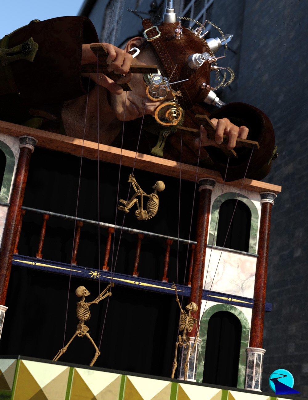 Bone Minion for Genesis 3 Poses Bundle by: RiverSoft Art, 3D Models by Daz 3D