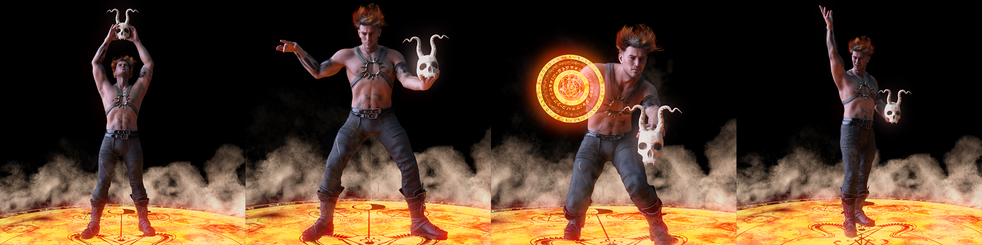 Surge: Necromancer Props and Poses for Genesis 8 and 8.1 by: Skyewolf, 3D Models by Daz 3D