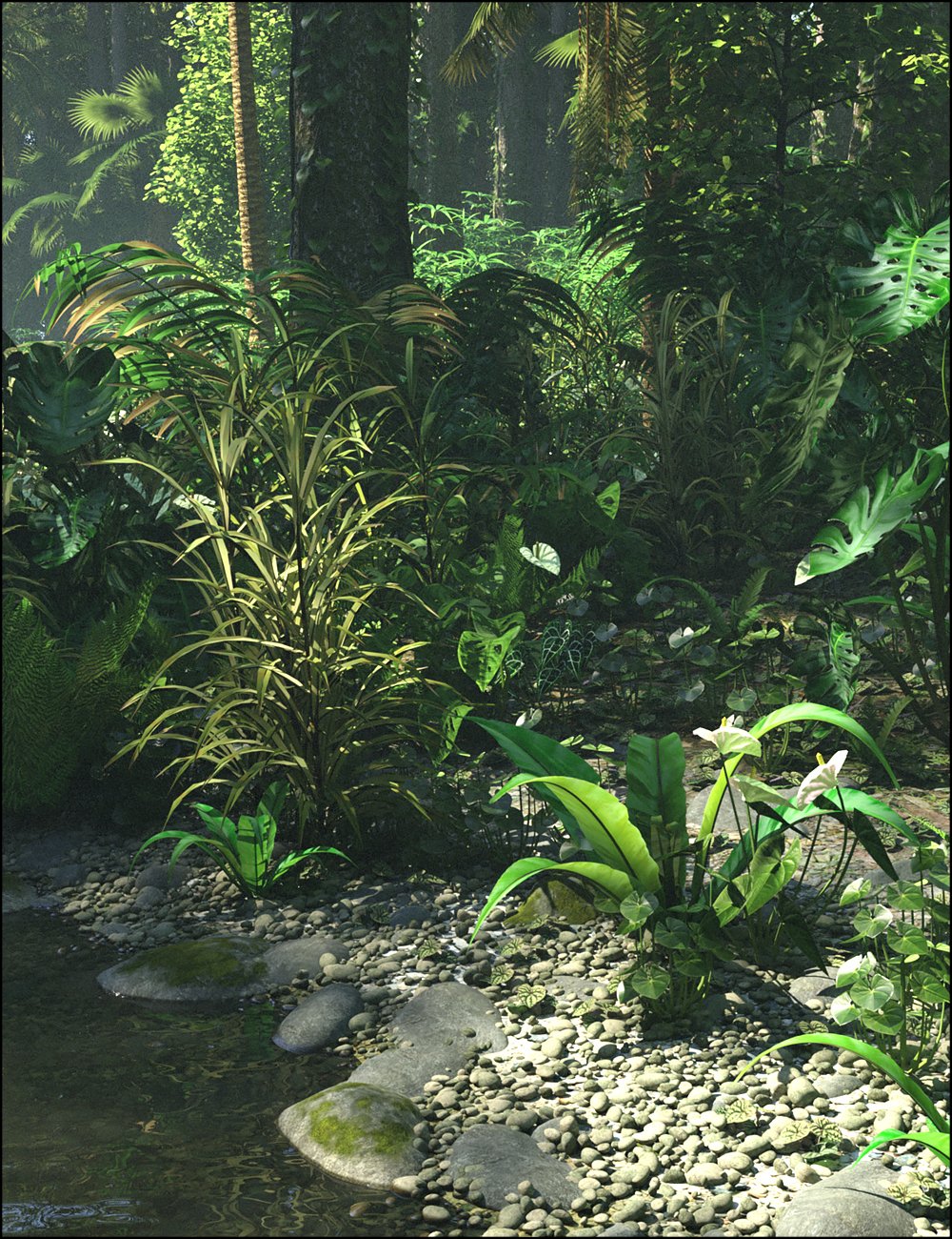 Tropical Botanica - Understorey by: HowieFarkesMartinJFrost, 3D Models by Daz 3D