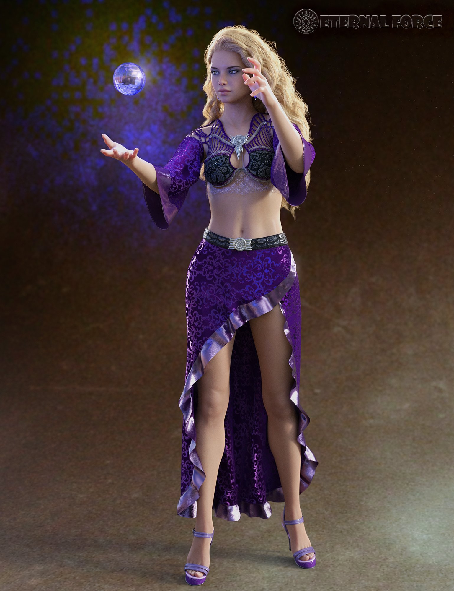 dForce EF Seductive Sorceress Outfit for Genesis 8 and 8.1 Females dForce EF Seductive Sorceress Outfit for Genesis 8 and 8.1 Females by: Eternal Force, 3D Models by Daz 3D