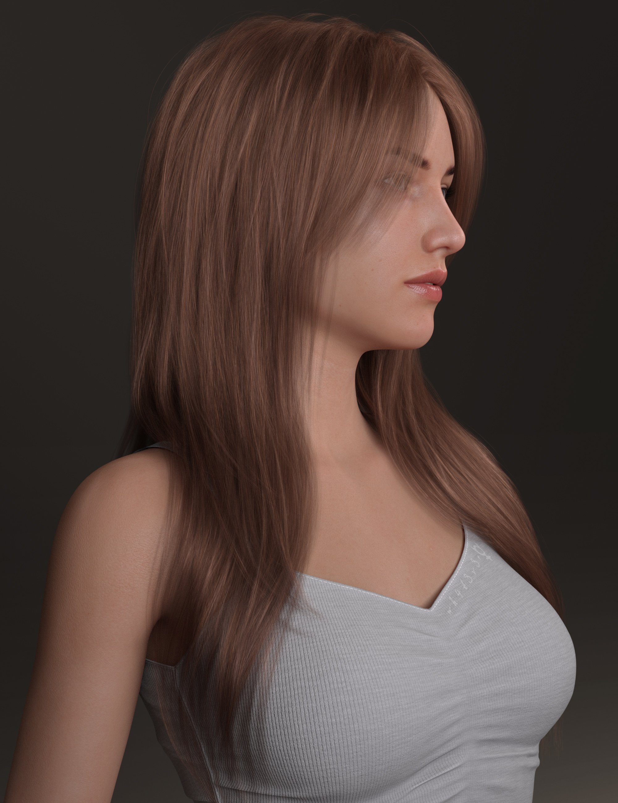 Layered Long Hair For Genesis 8 Female Daz 3d