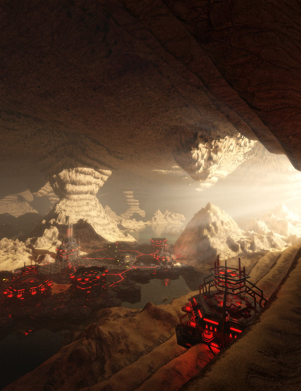 Mountain Cavern for UltraSceneryXT by: Marshian, 3D Models by Daz 3D