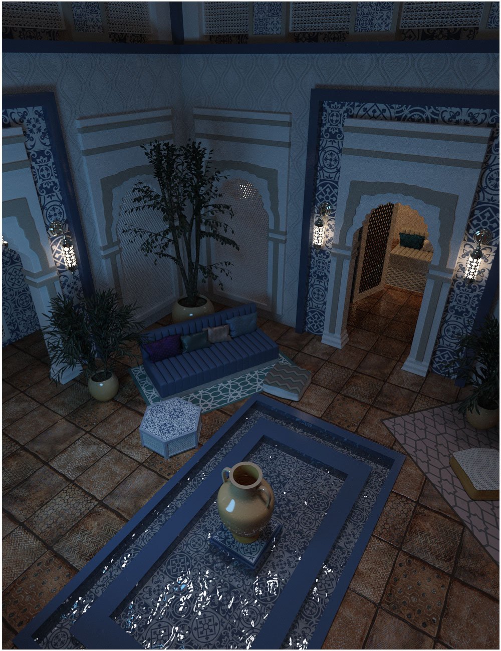 Moroccan Abode by: Belladzines, 3D Models by Daz 3D