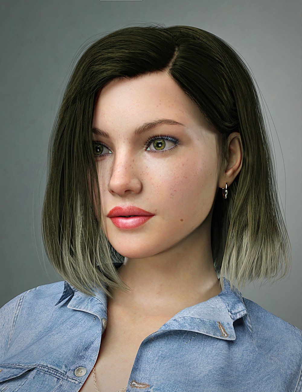 SC Ana Hair for Genesis 8 and 8.1 Females by: Second-Circle, 3D Models by Daz 3D