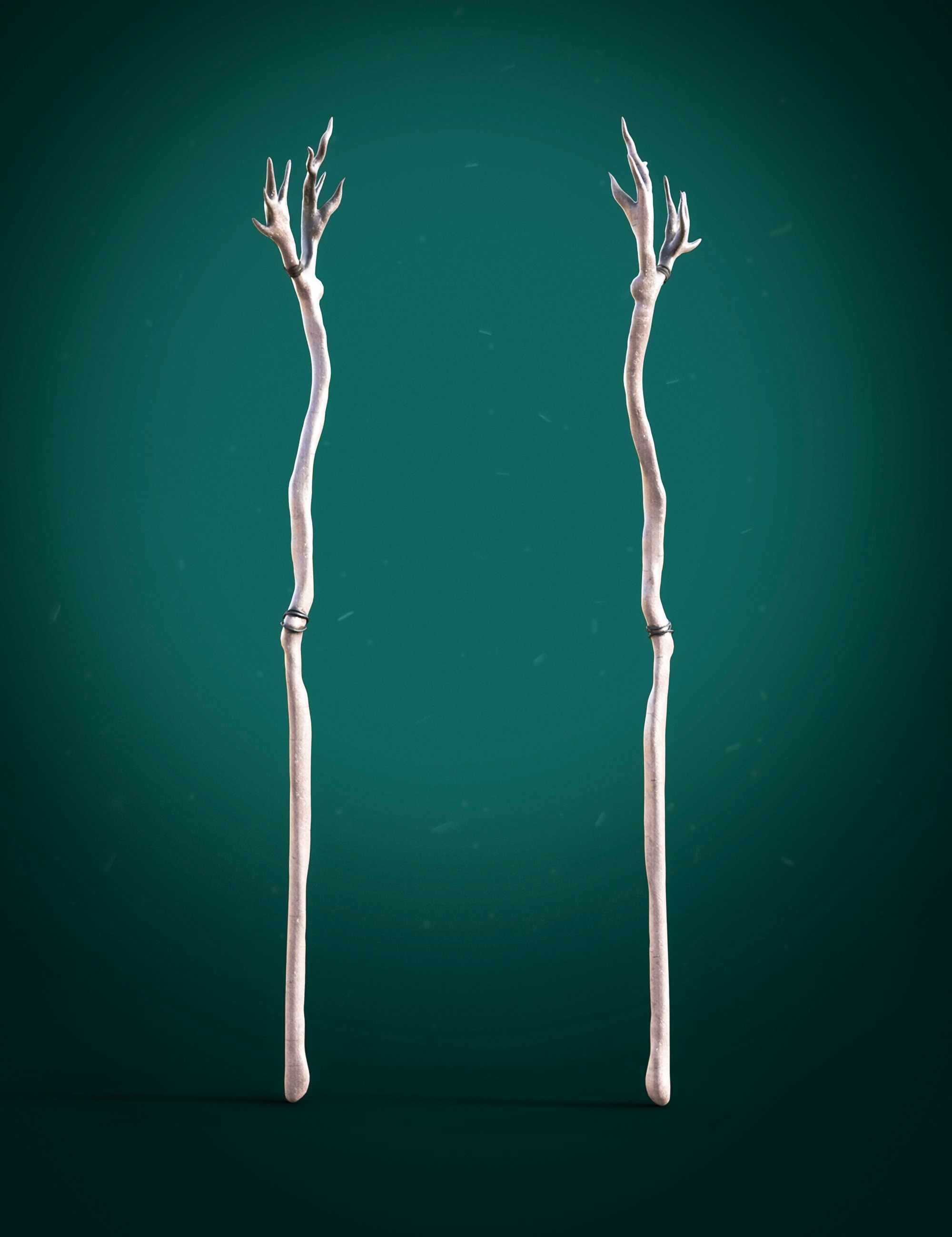 DarkForest Evil Witch Staff for Genesis 8 and 8.1 Females by: Beautyworks, 3D Models by Daz 3D