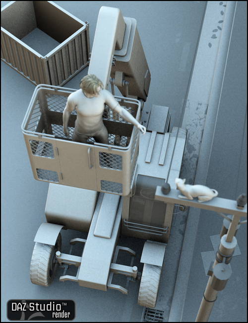 Telehandler Telehandler by: , 3D Models by Daz 3D