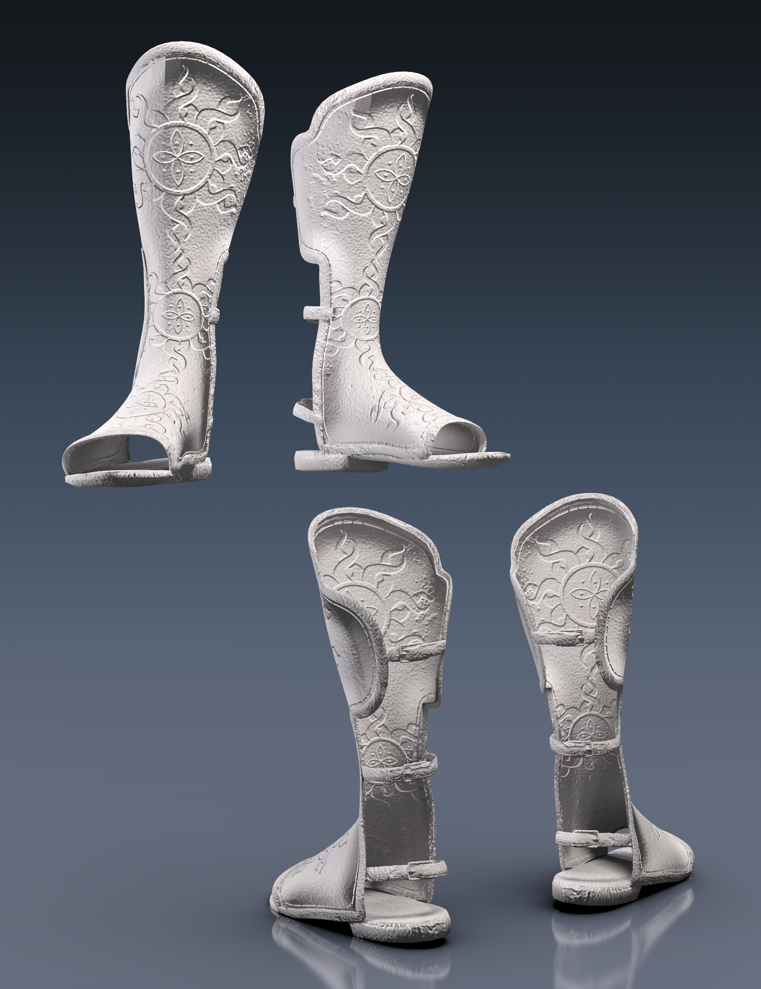 Demi-God Outfit Sandals for Genesis 8 and 8.1 Male