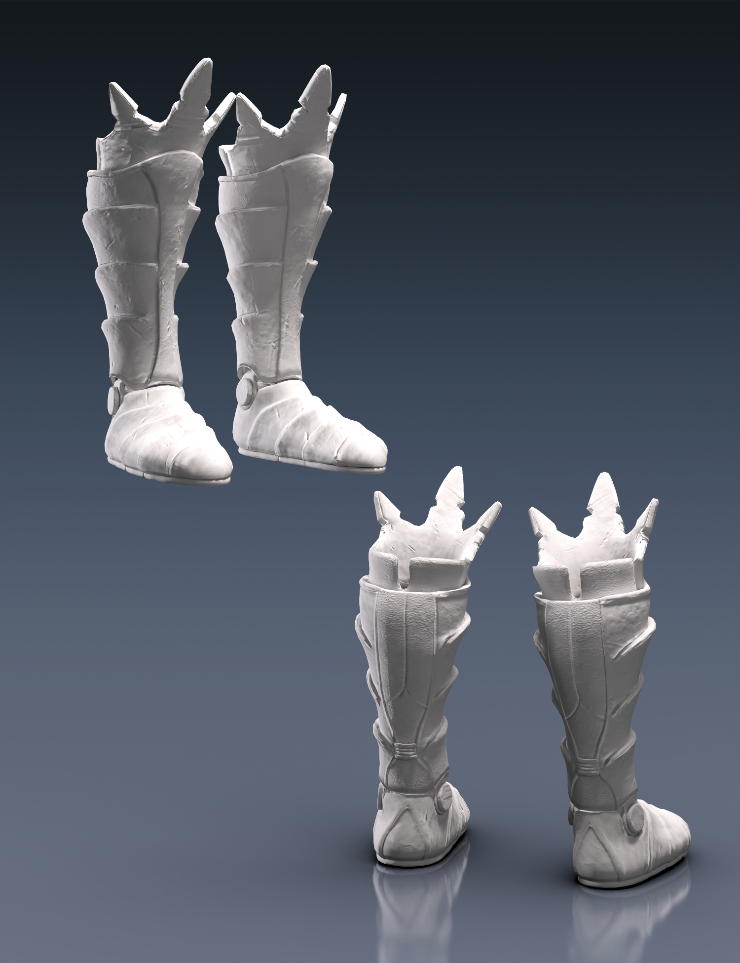 Ares War Outfit Boots for Genesis 8 and 8.1 Male by: fjaa3d, 3D Models by Daz 3D
