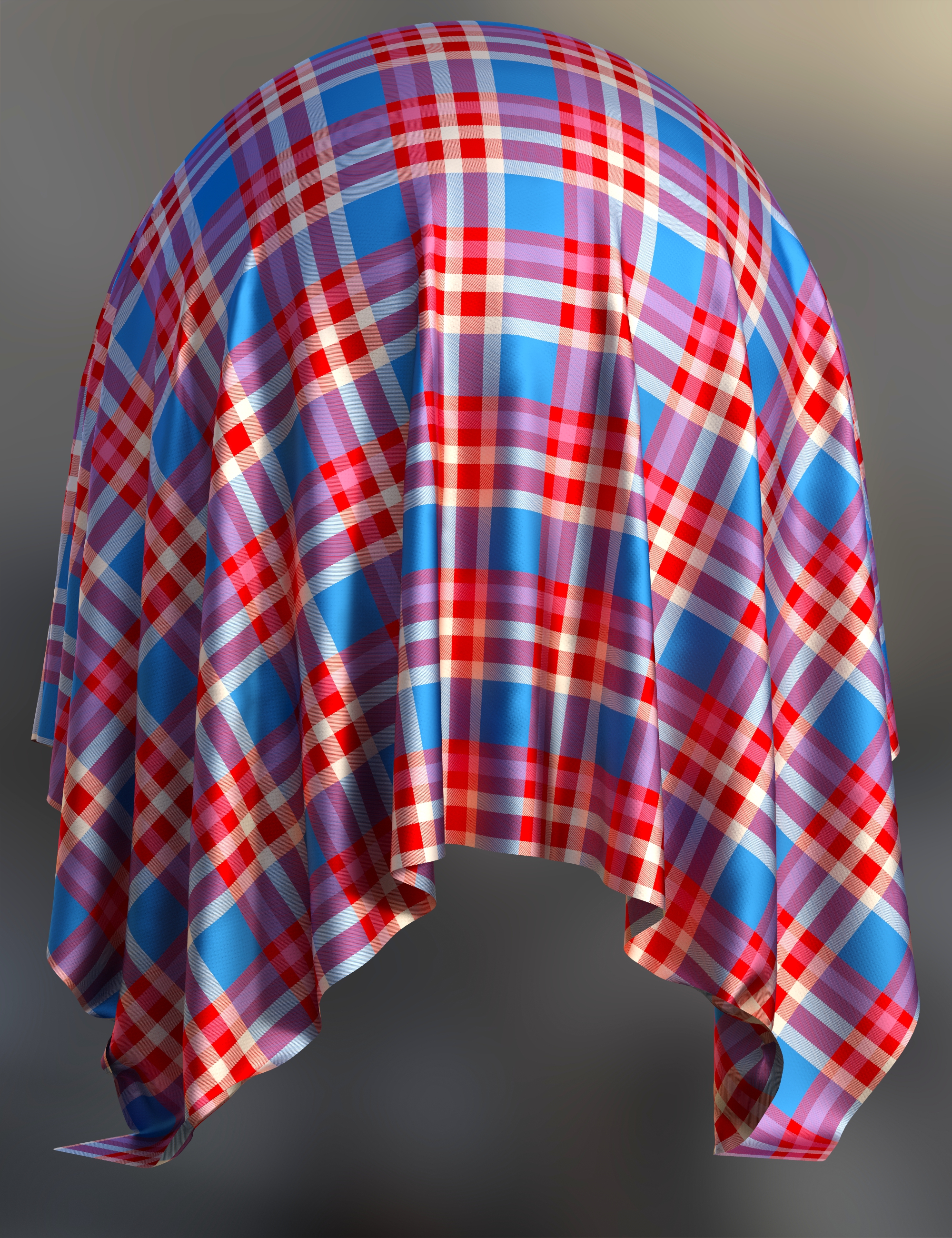 Summer Silk Tartan Fabric Iray Shaders Daz 3D