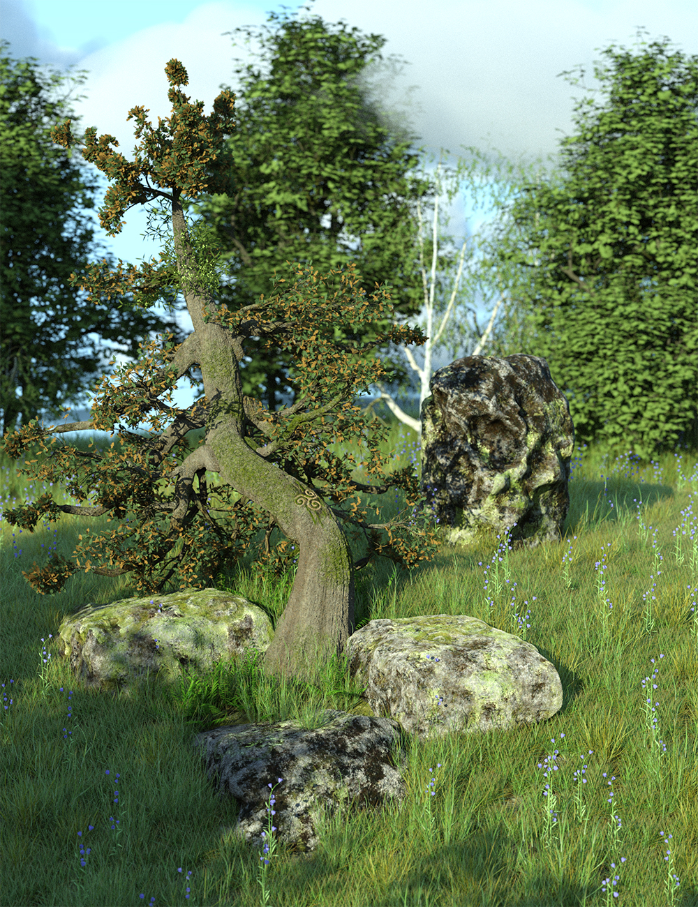 The Druids Grove - A Mystical Scene by: MartinJFrost, 3D Models by Daz 3D