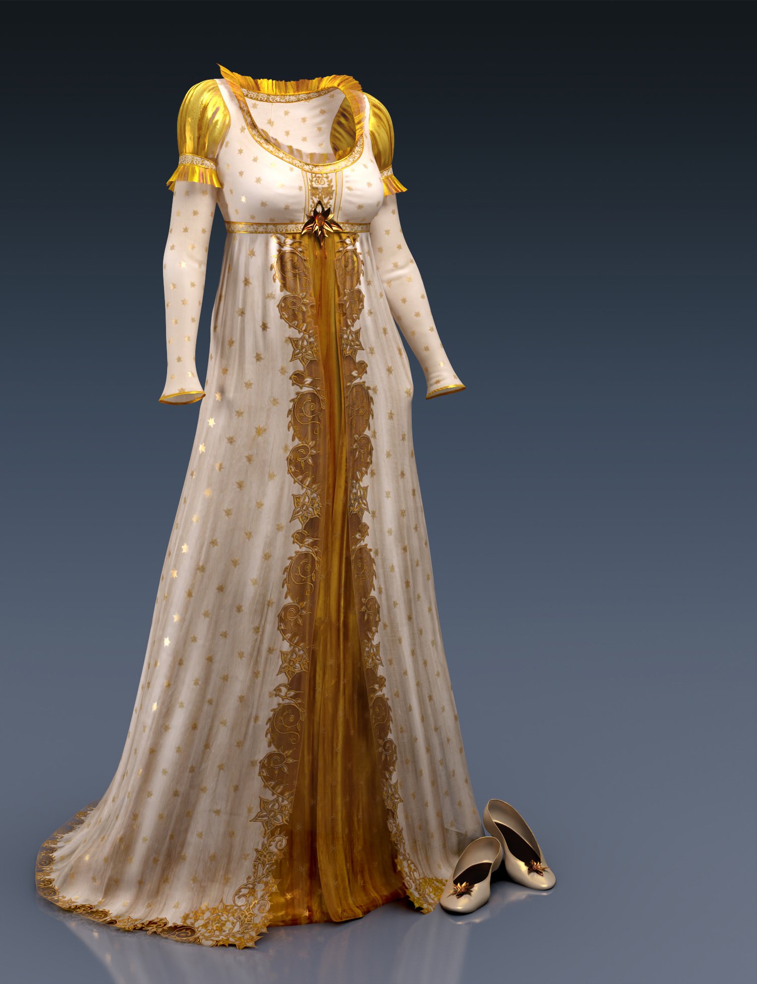 Aurea Regina Outfit dForce Clothing for Genesis 8 and 8.1 Females by: ArkiShox-Design, 3D Models by Daz 3D