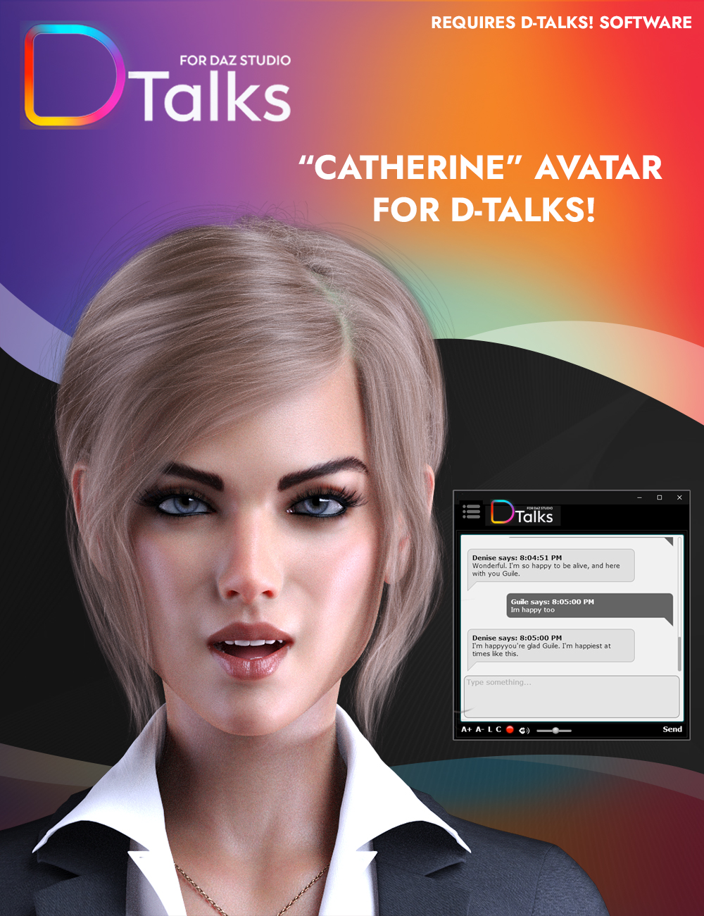 D-Talks! Avatar "Catherine" by: NextOS, 3D Models by Daz 3D