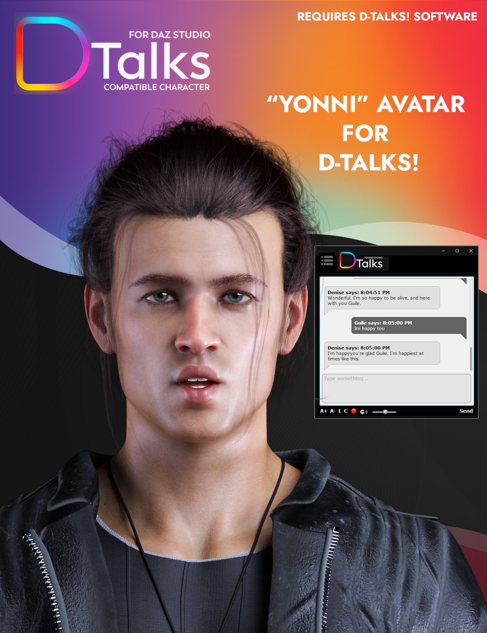 D-Talks! Avatar "Yonni" by: NextOS, 3D Models by Daz 3D