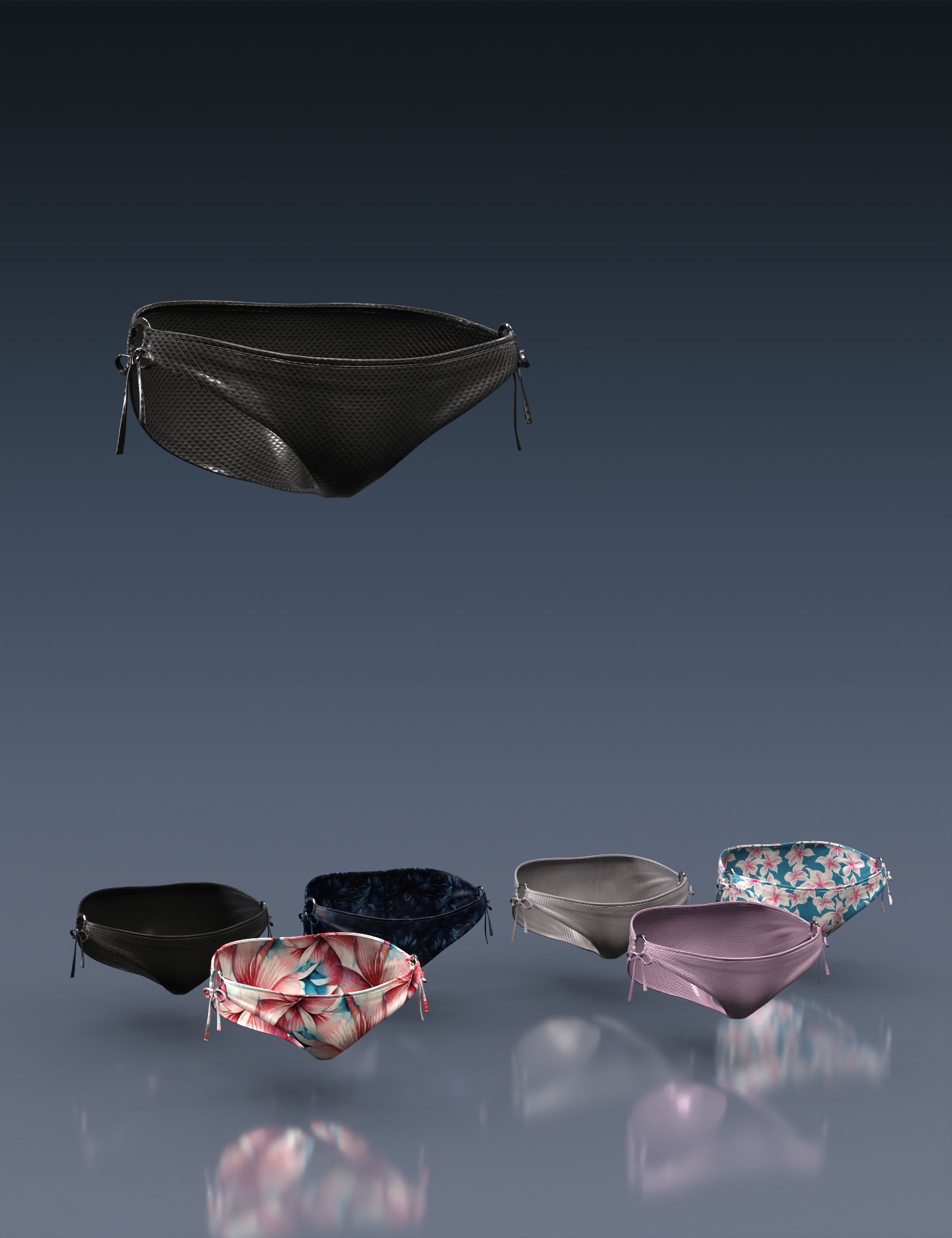 Summertide Swimwear Bottoms for Genesis 9 by: Mada, 3D Models by Daz 3D