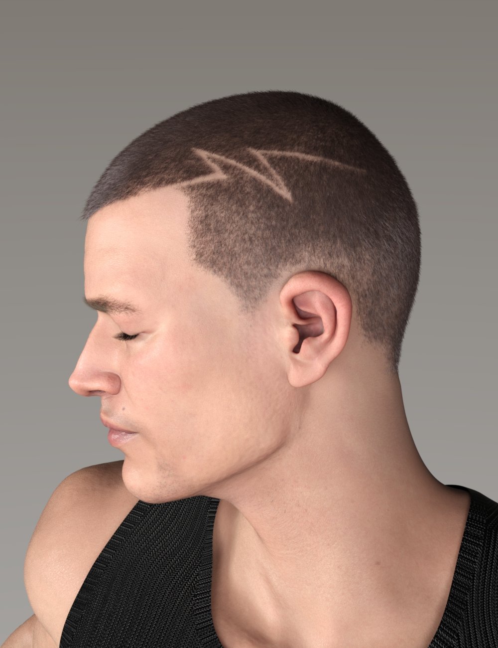 dForce Ultimate Buzzcut Hair for Genesis 9