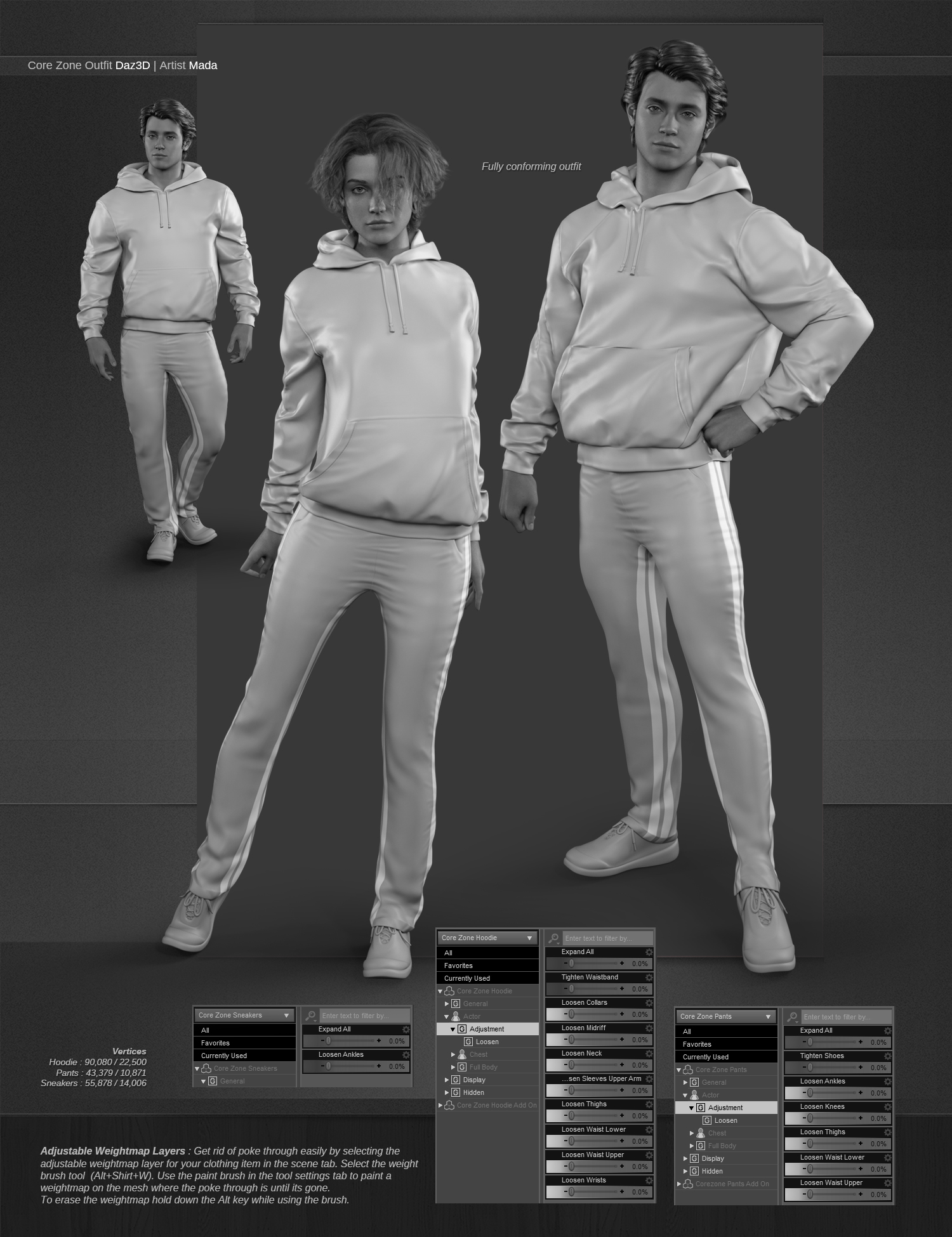 dForce Core Zone Outfit for Genesis 9 dForce Core Zone Outfit for Genesis 9 by: MadaShox-Design, 3D Models by Daz 3D