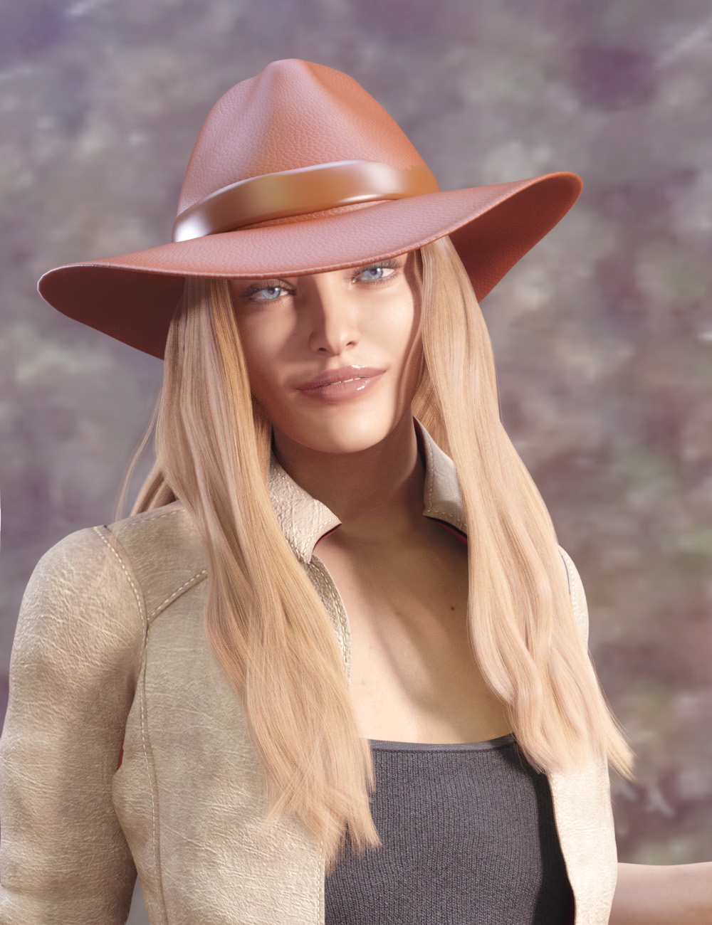 Brimmed Hats for Beanie Hair for Genesis 8 and 8.1 Females by: PhilW, 3D Models by Daz 3D