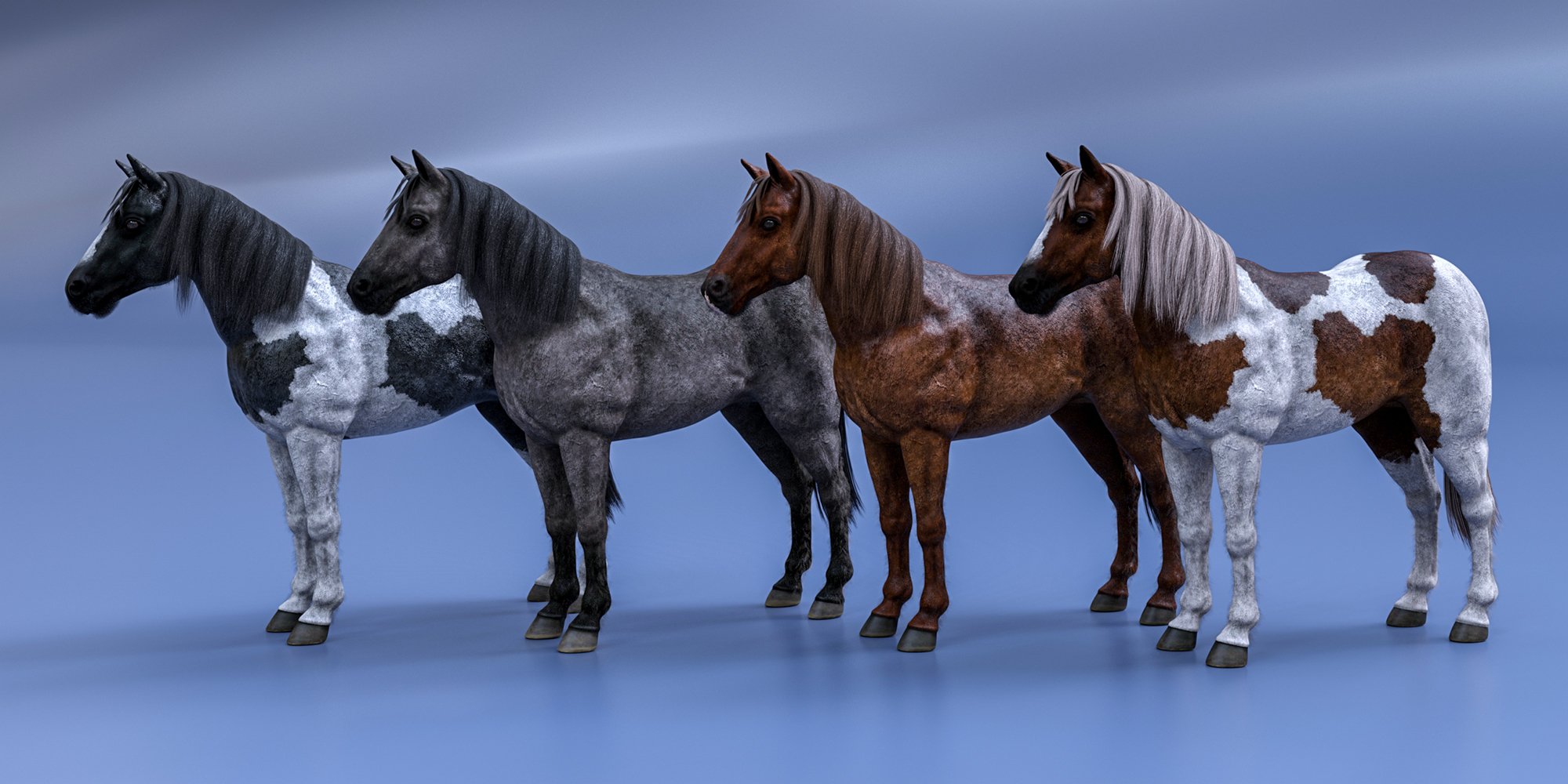 LoREZ Horse 2 Textures | Daz 3D