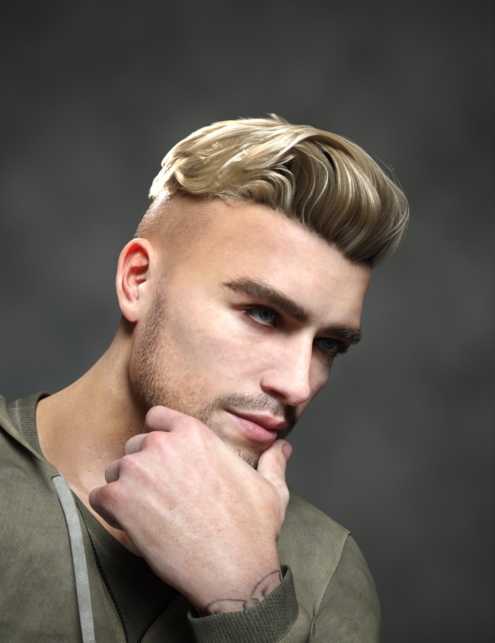 Hugo Pompadour Hair for Genesis 8 Males and Genesis 9 Hugo Pompadour Hair for Genesis 8 Males and Genesis 9 by: Neftis3D, 3D Models by Daz 3D