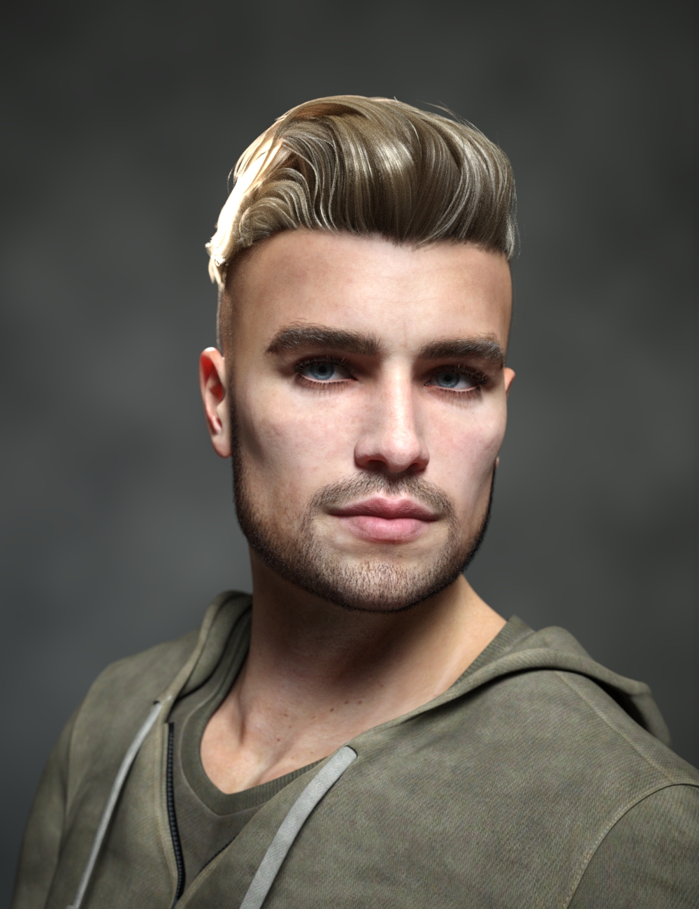 Hugo Pompadour Hair for Genesis 8 Males and Genesis 9 by: Neftis3D, 3D Models by Daz 3D