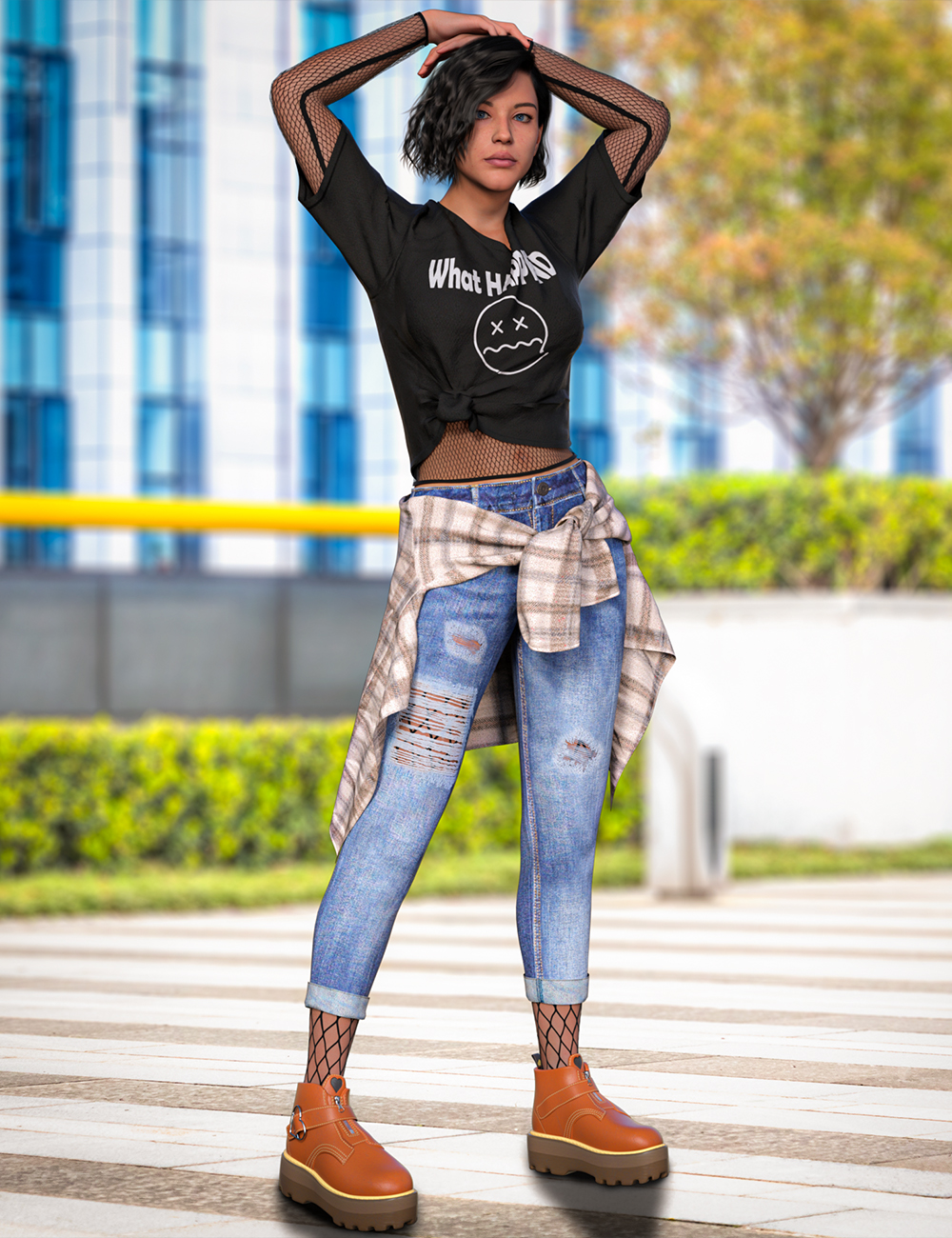 dForce Grunge Fashion Outfit for Genesis 9 dForce Grunge Fashion Outfit for Genesis 9 by: fefecoolyellow, 3D Models by Daz 3D