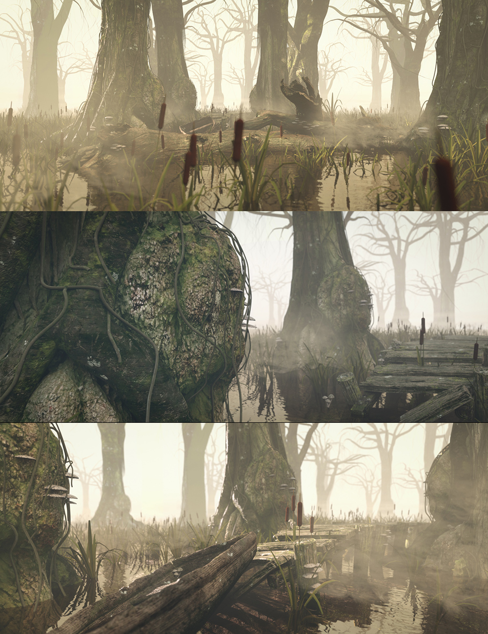 The Misty Swamp by: Dreamlight2 create HB, 3D Models by Daz 3D