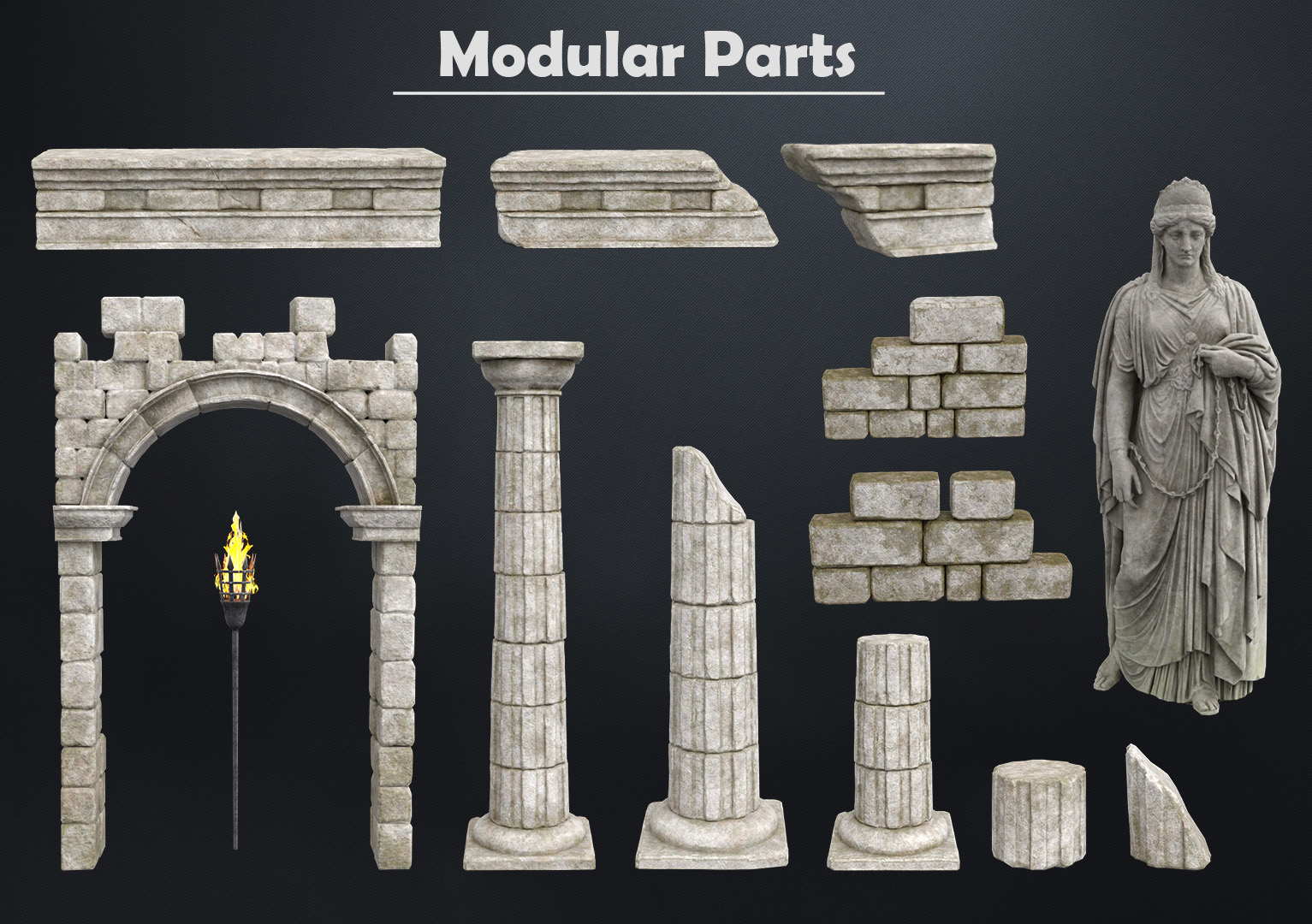 Age of Mythology - Modular by: 3dLab, 3D Models by Daz 3D