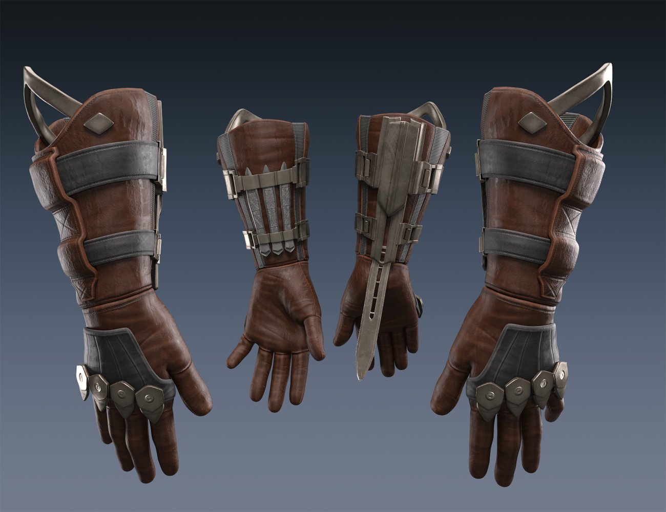 Lethal Assassin Glove for Genesis 8 and 8.1 Male by: fjaa3d, 3D Models by Daz 3D