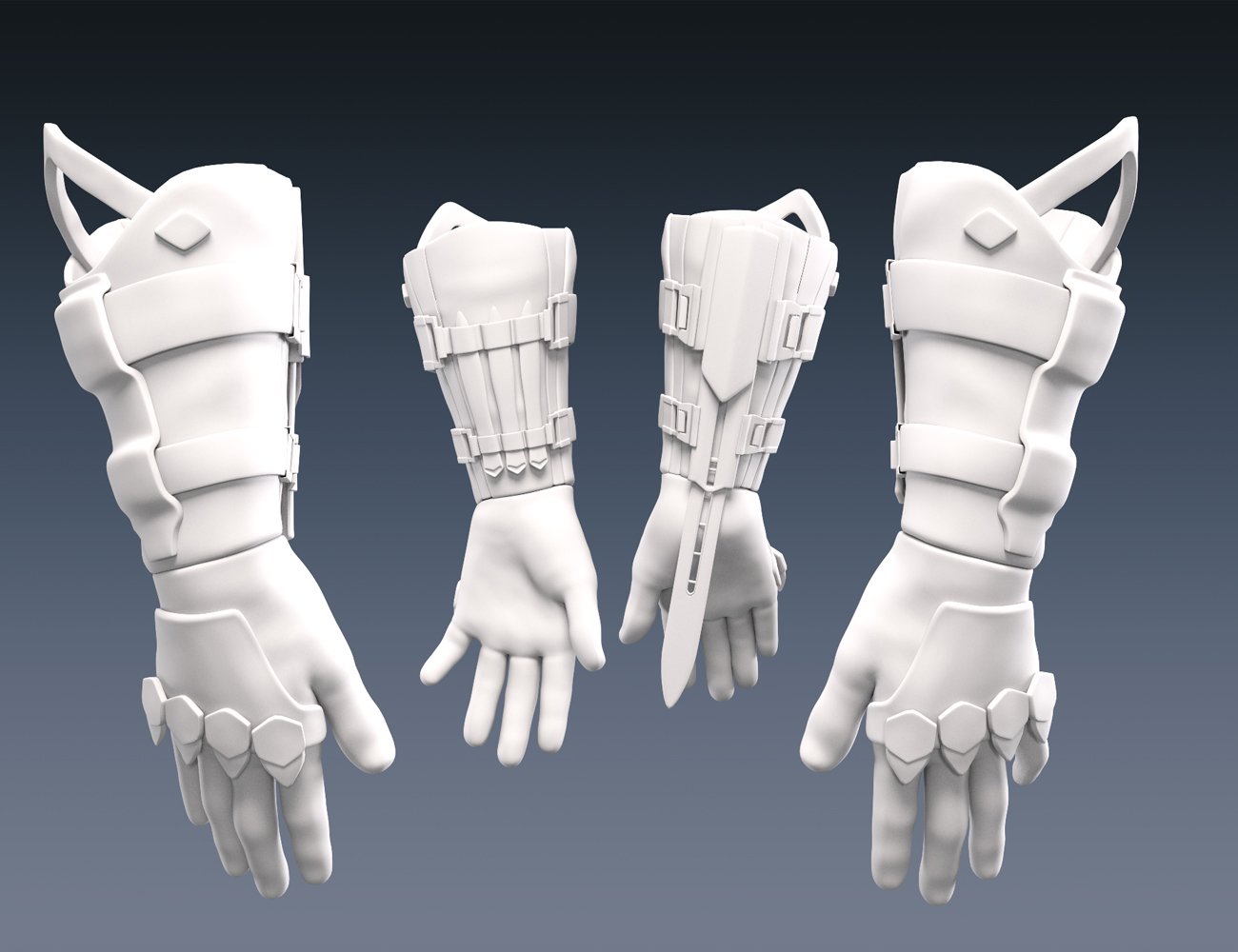 Lethal Assassin Glove for Genesis 8 and 8.1 Male by: fjaa3d, 3D Models by Daz 3D