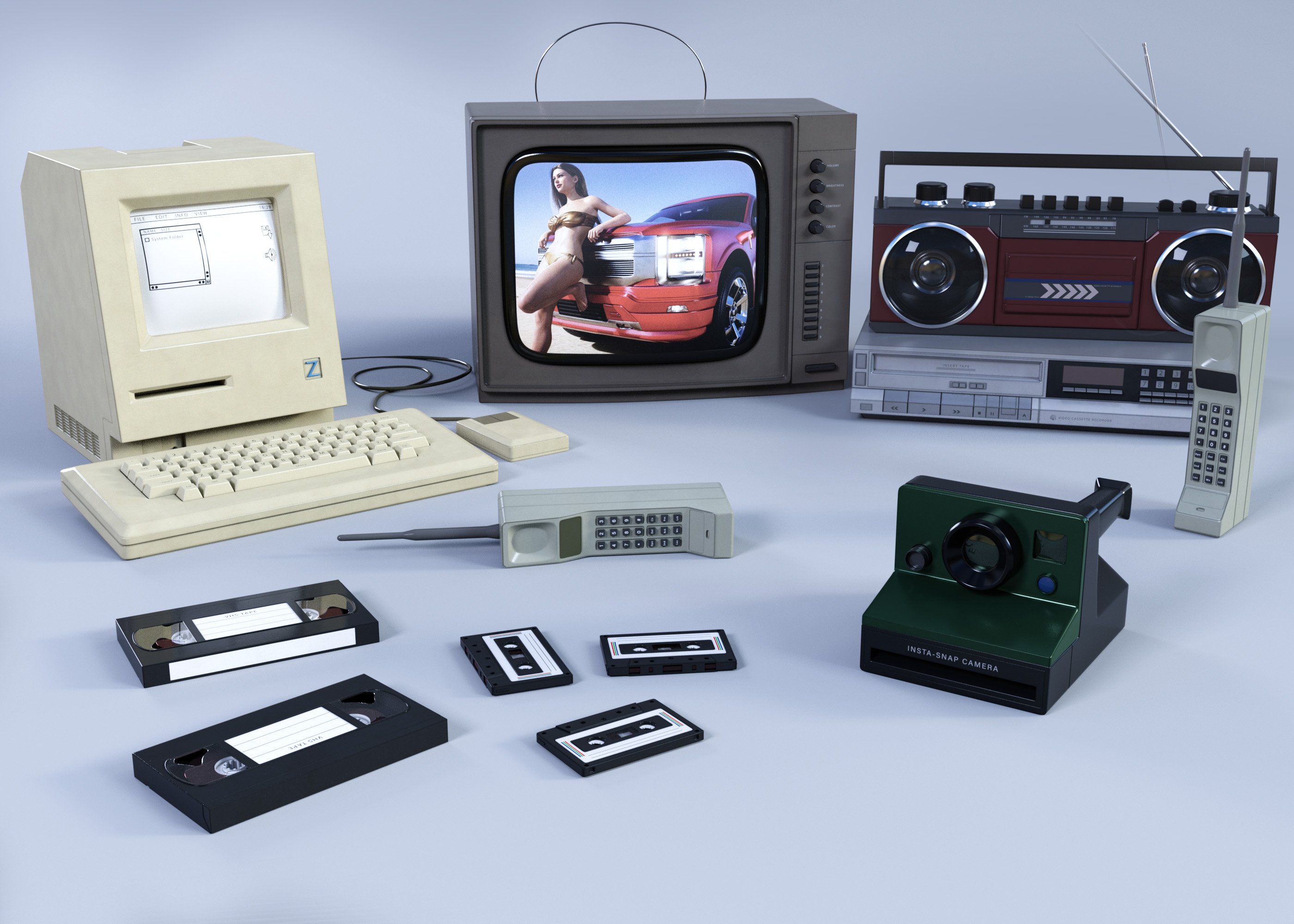 Z 80s Gadgets Daz 3D