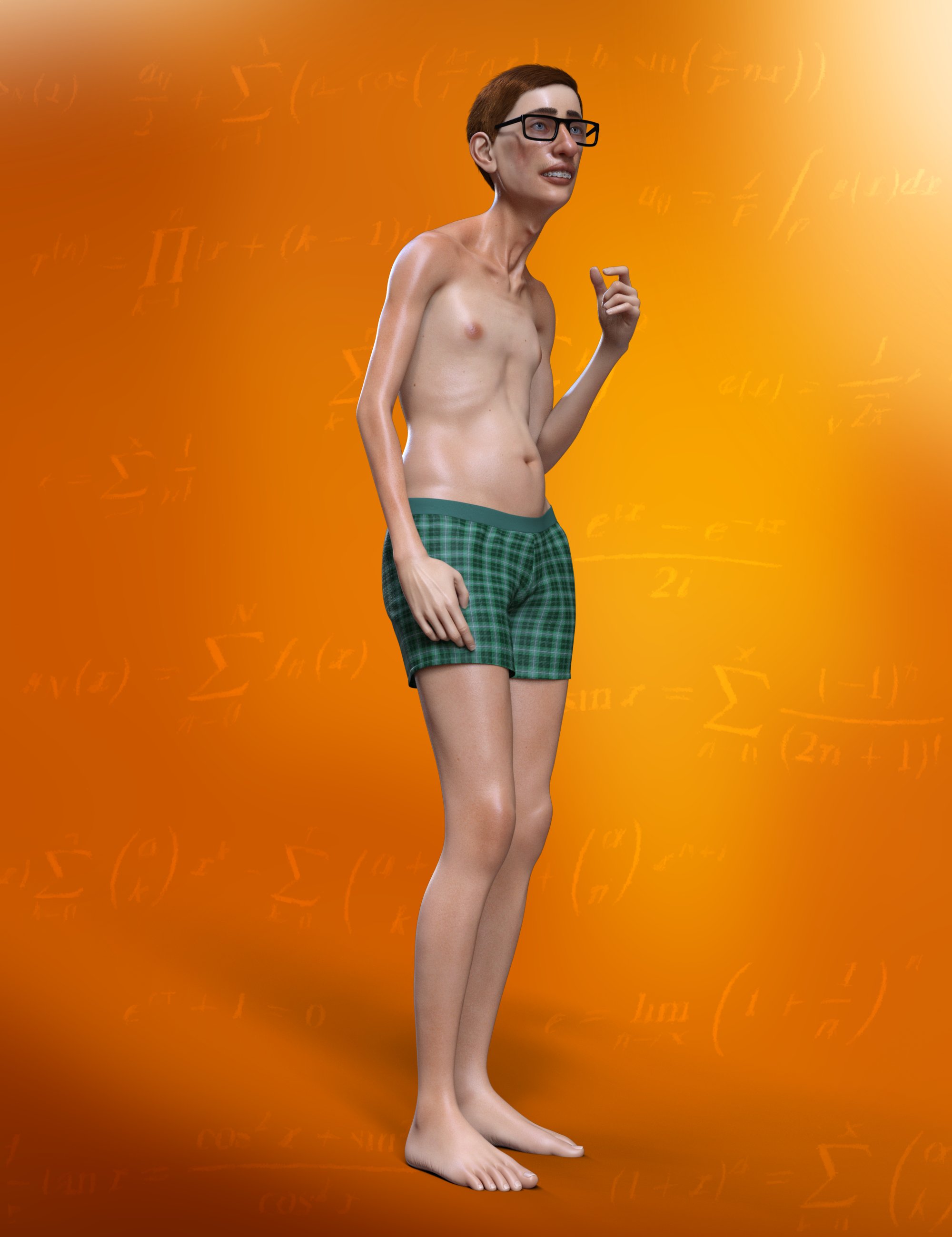 Norbert the Nerd for Genesis 8.1 Male by: Mechasar, 3D Models by Daz 3D