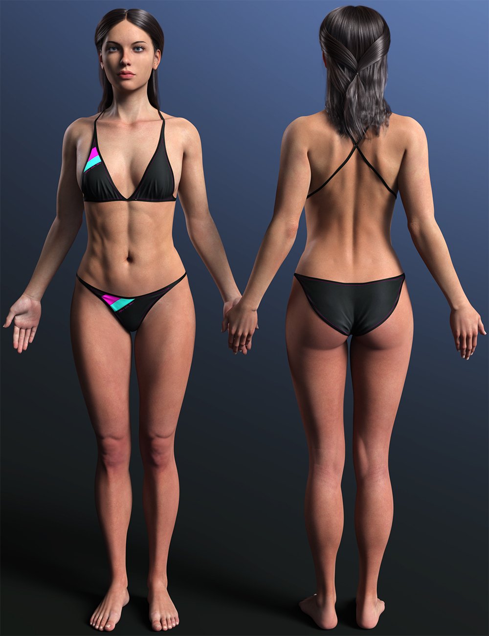 Feng Nicole HD for Genesis 8.1 Female by: Feng, 3D Models by Daz 3D