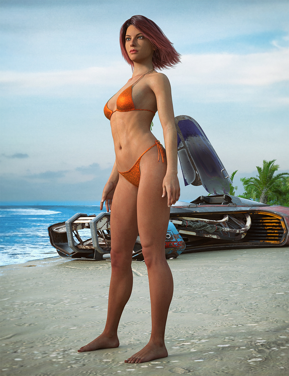 Feng Nicole HD for Genesis 8.1 Female by: Feng, 3D Models by Daz 3D