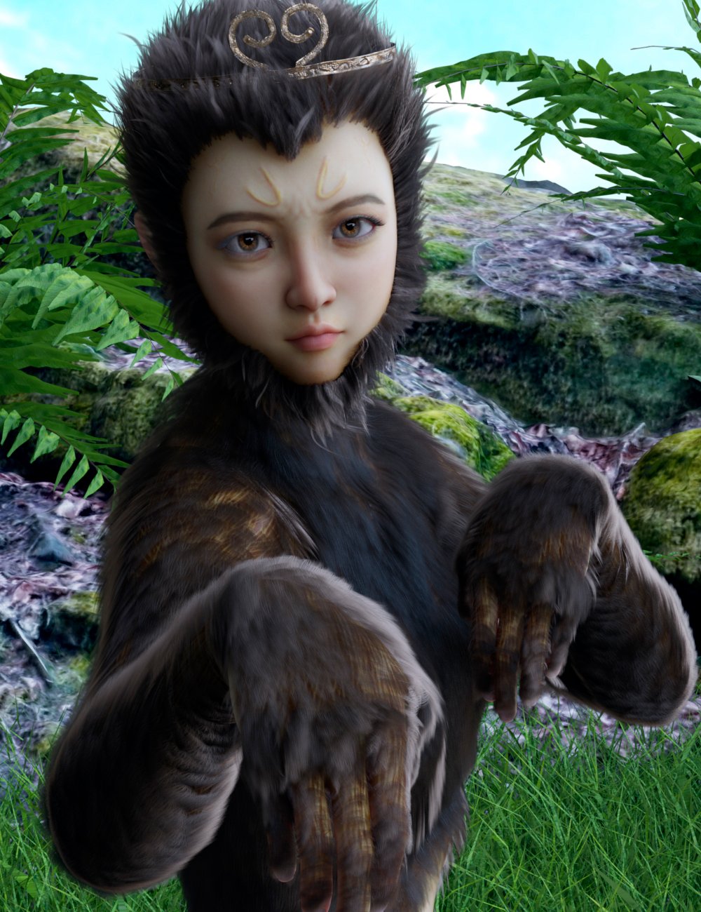 Vo Monkey Sister HD for Genesis 8.1 Female Vo Monkey Sister HD for Genesis 8.1 Female by: VOOTW, 3D Models by Daz 3D