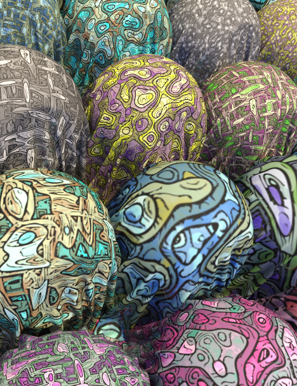 MMX Funky Fabric Patterns 03 for Iray by: Mattymanx, 3D Models by Daz 3D