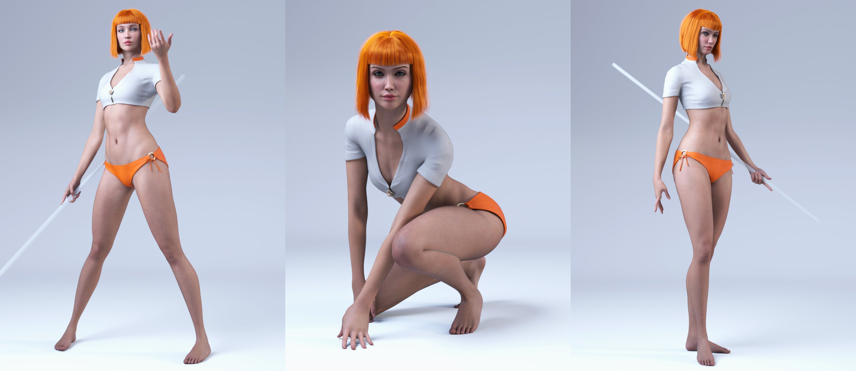 Action Poses for Genesis 9 Feminine by: 3D Sugar, 3D Models by Daz 3D