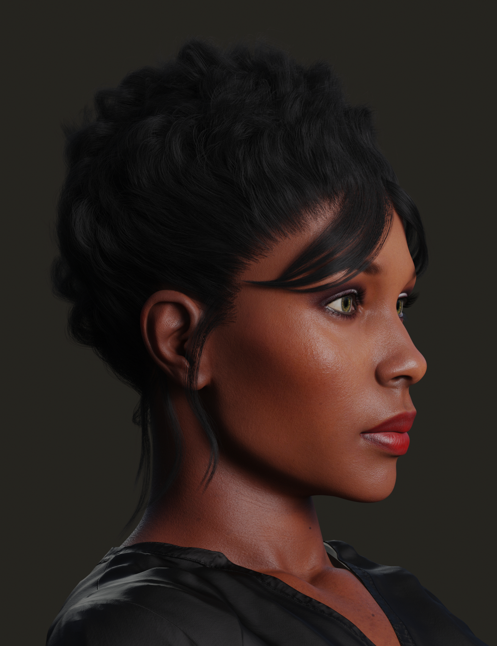 Messy Goth Updo for Genesis 8 and 8.1 Females | Daz 3D
