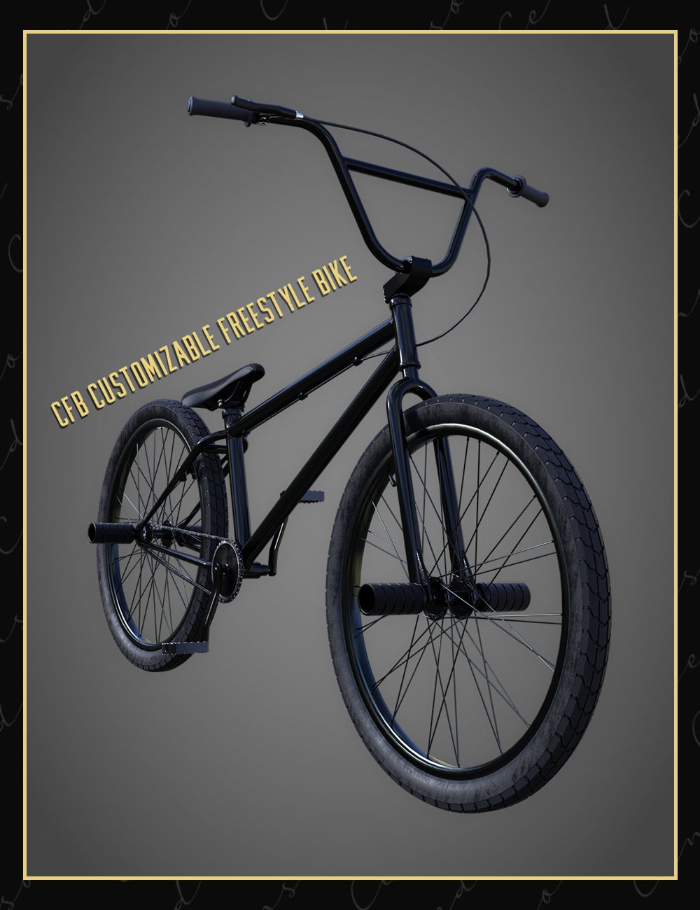 Customizable Freestyle Bike by: Censored, 3D Models by Daz 3D