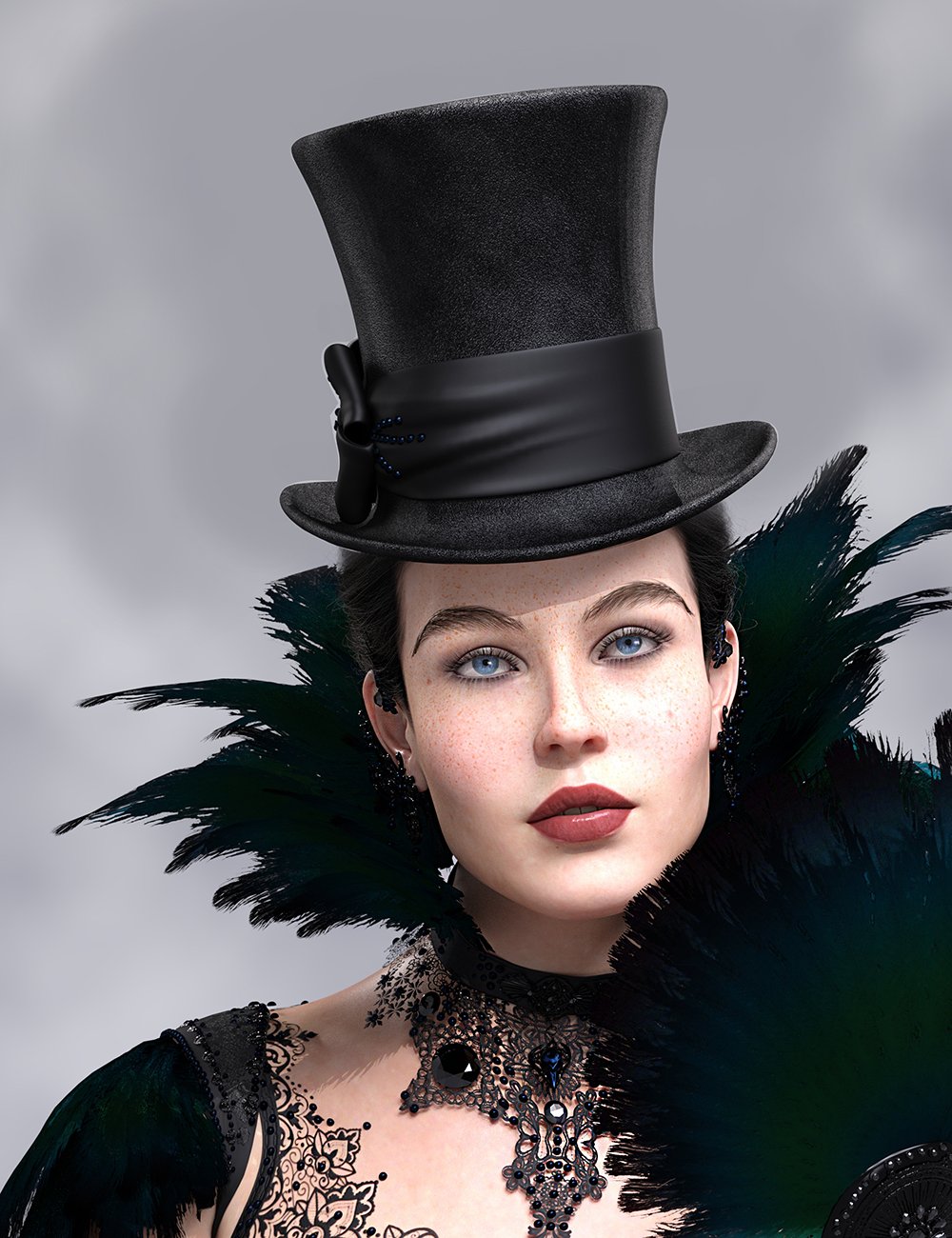 dForce Neo-Victorian Outfit for Genesis 8 and 8.1 Females by: 3DStyle, 3D Models by Daz 3D