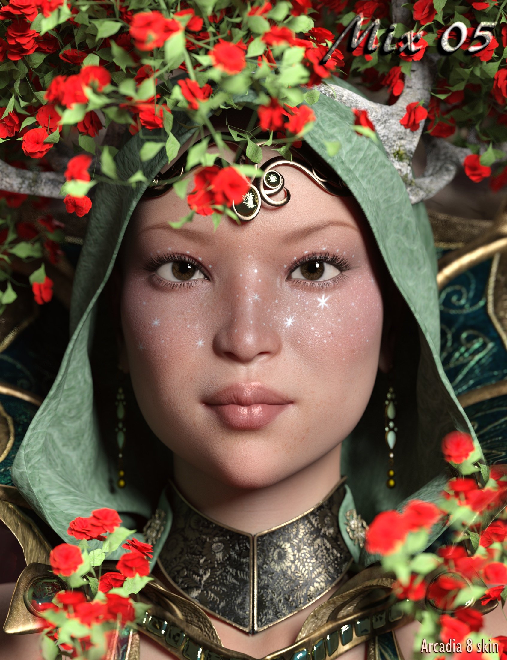 GHD Around The World - 10 plus 6 Faces for Genesis 8 and 8.1 Female by: 3D-GHDesign, 3D Models by Daz 3D