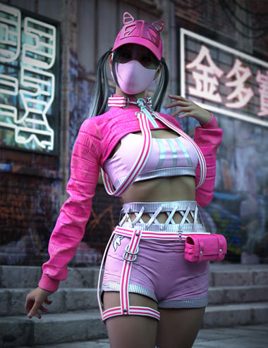 Tekky Cat HD Outfit Textures by: Luthbellina, 3D Models by Daz 3D