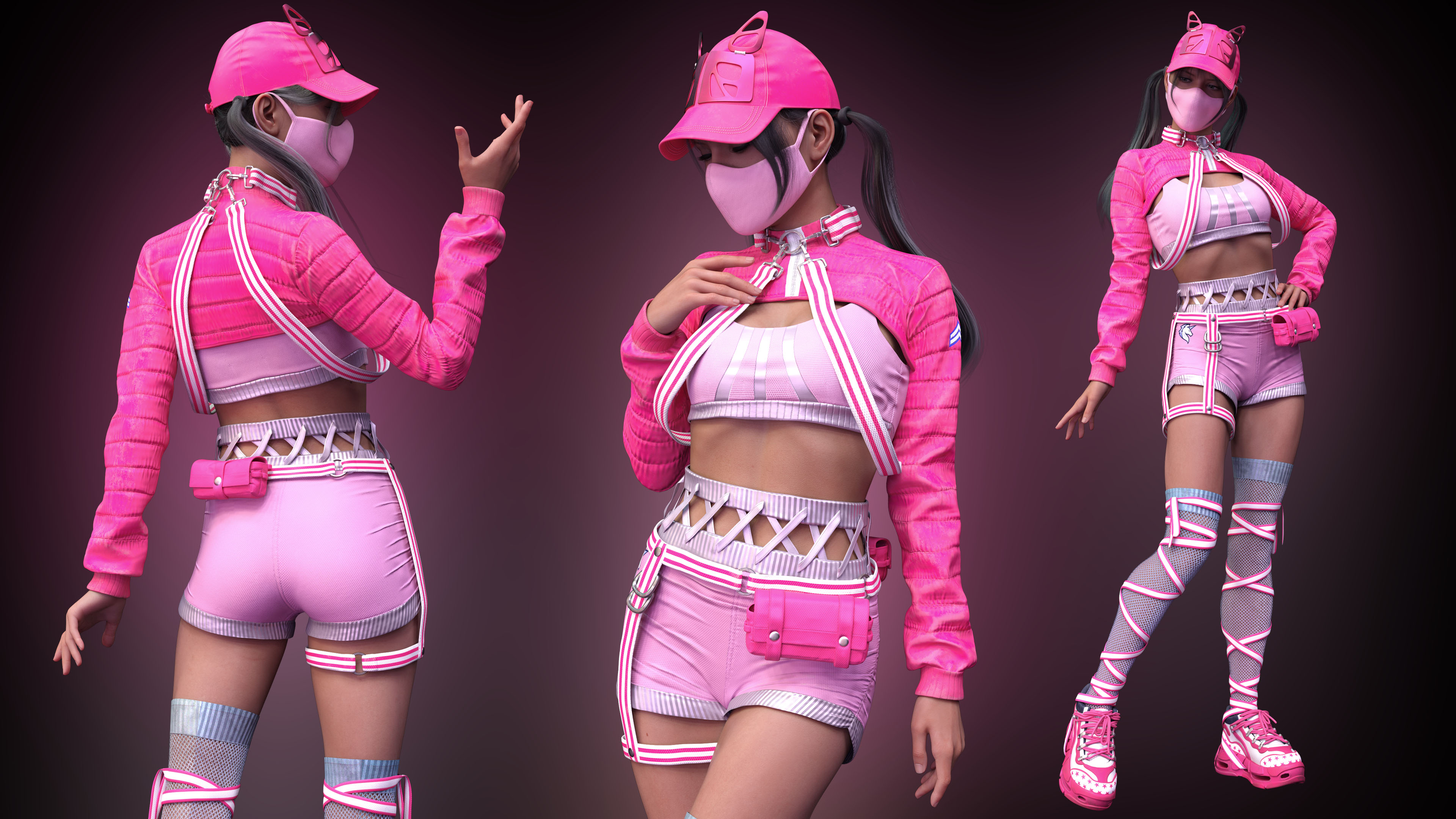 Tekky Cat HD Outfit Textures Tekky Cat HD Outfit Textures by: Luthbellina, 3D Models by Daz 3D
