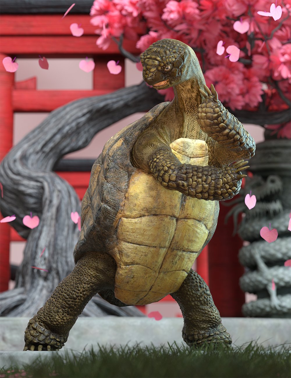 Master Turtle Hierarchical Poses for Storybook Turtle | Daz 3D