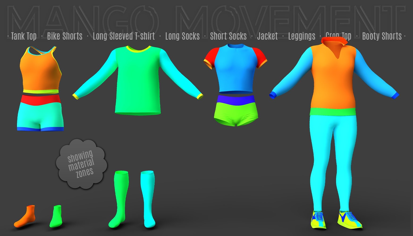 Mango Movement Collection for Genesis 9 by: Lyoness, 3D Models by Daz 3D