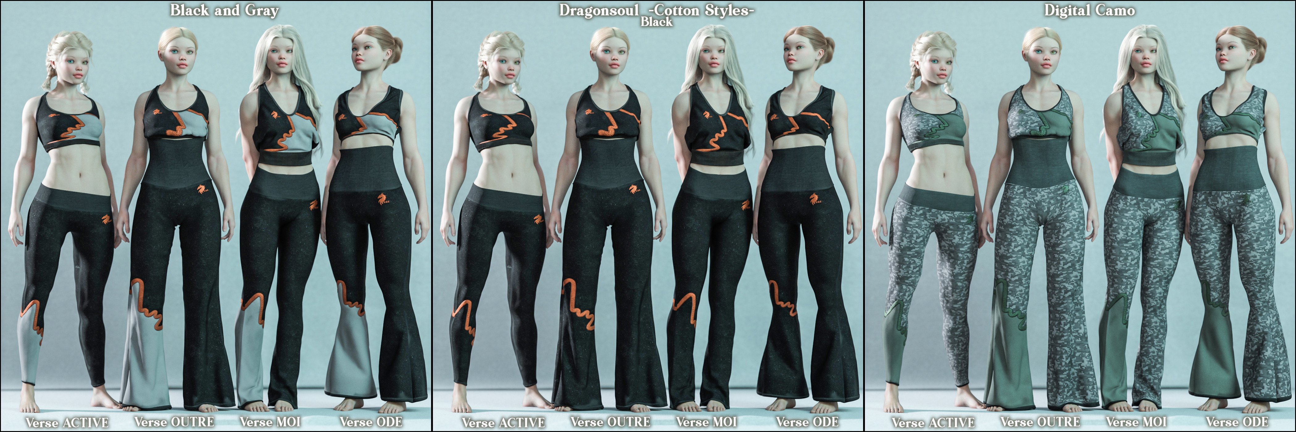 Loungewear Adventure Styles for Verse Clothing Sets by: Aeon Soul, 3D Models by Daz 3D
