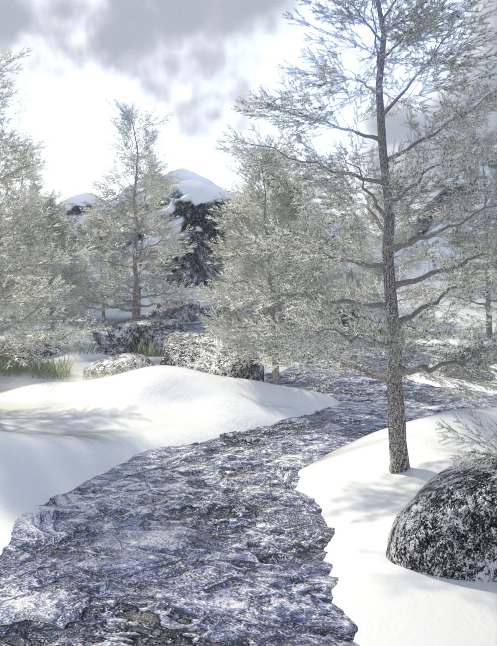 Snow Mountains by: JeffersonAF, 3D Models by Daz 3D